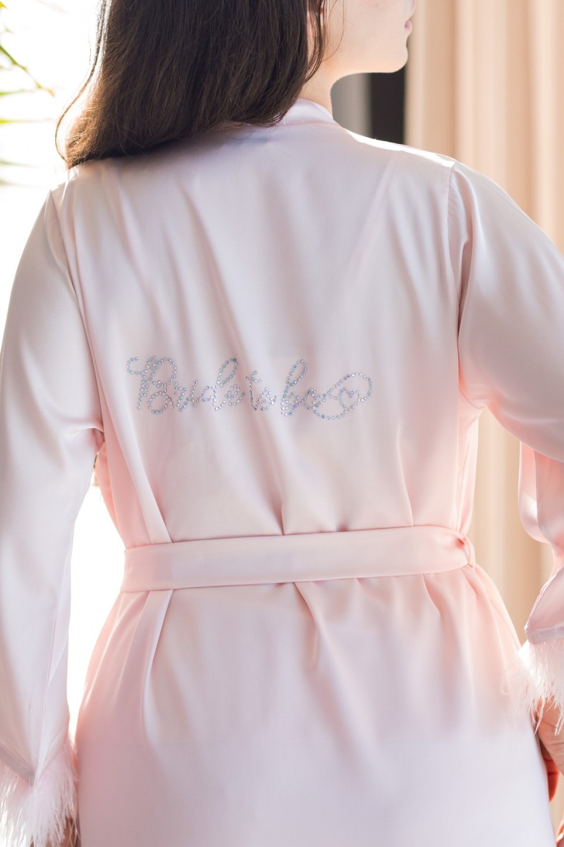 Ensemble satin 3 pièces Bride to be – Lingerie mariage chic | Glossy Envy