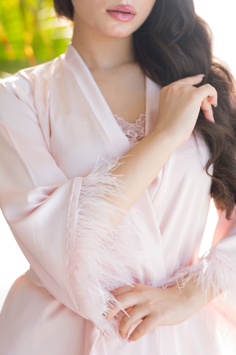 Ensemble satin 3 pièces Bride to be – Lingerie mariage chic | Glossy Envy