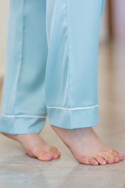 Pyjama satin oversize style boyfriend – Femme | Glossy Envy