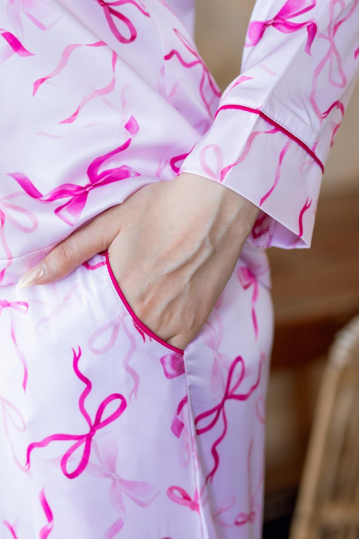 Pyjama femme satin style Boyfriend | Glossy Envy
