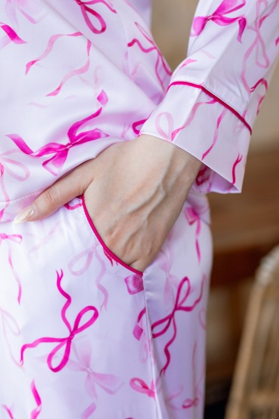 Pyjama femme satin style Boyfriend | Glossy Envy