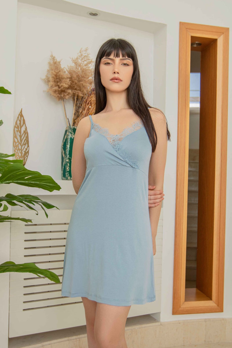 ensemble kimono nuisette coton viscose dentelle GlossyEnvy