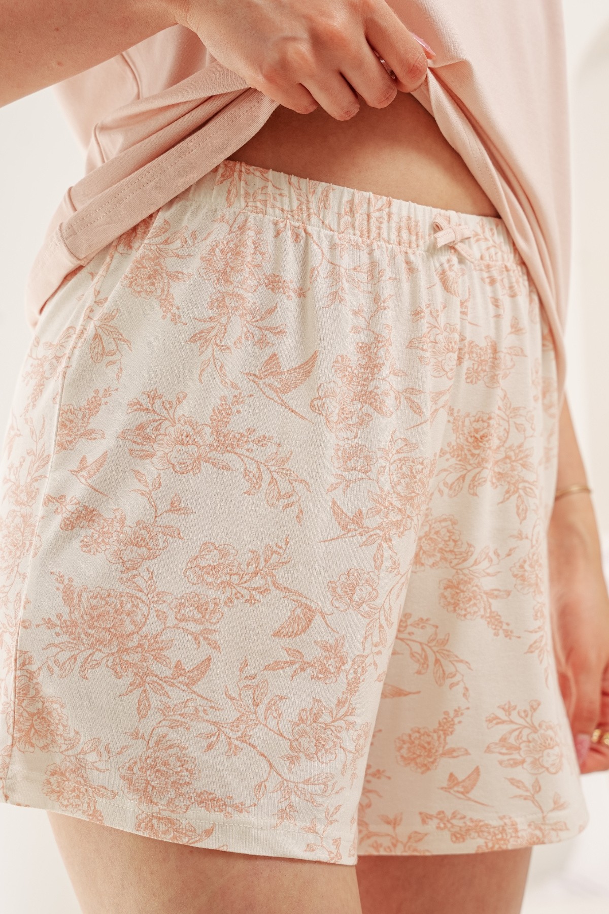 Pyjama femme 4 pièces en coton-viscose
