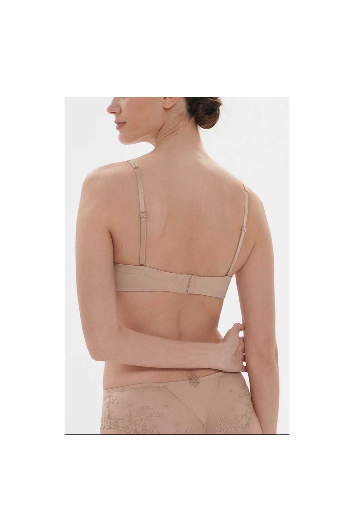 Soutien-gorge bandeau 1 pièce - délice chair - broderie guipure
