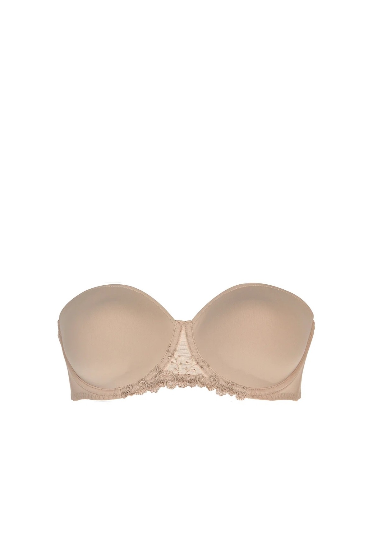 Soutien-gorge bandeau 1 pièce - délice chair - broderie guipure
