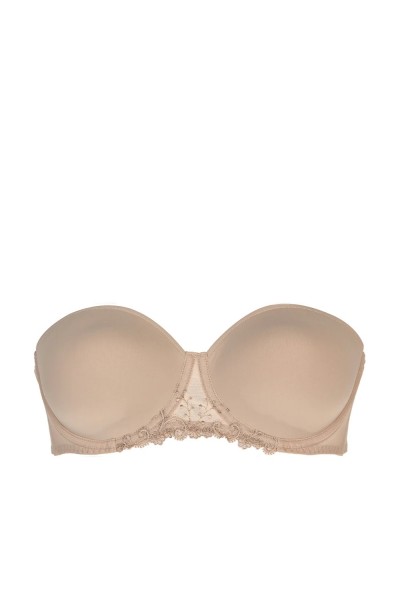 Soutien-gorge bandeau 1 pièce - délice chair - broderie guipure