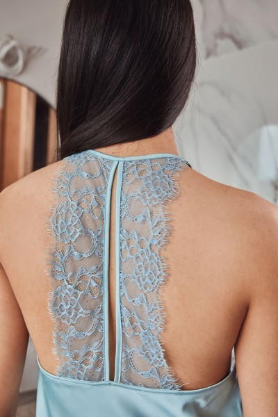 Nuisette Dos Dentelle "Satin de Soie"